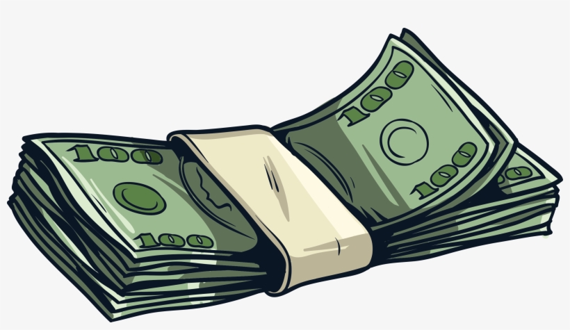 Money Stack Png For Kids - Cartoon Stack Of Cash, transparent png #64619