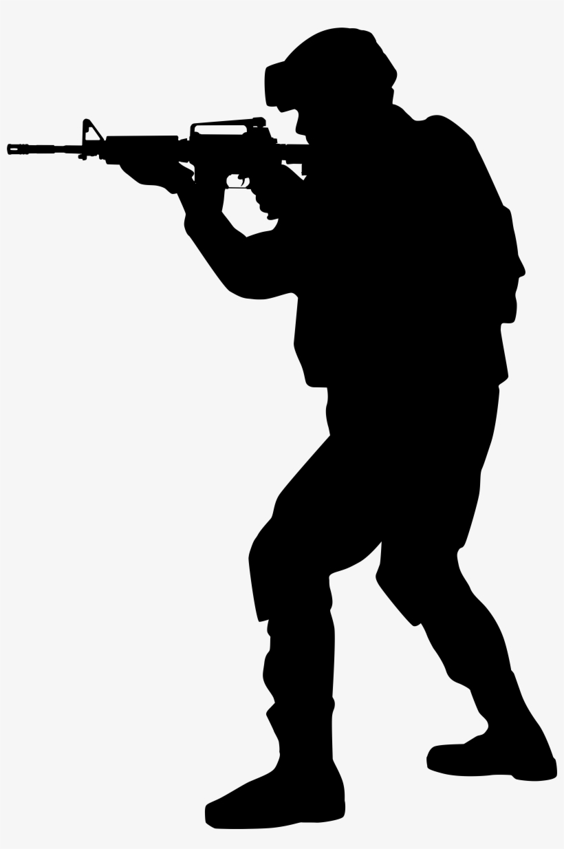 Soldier Silhouette Png, transparent png #64648