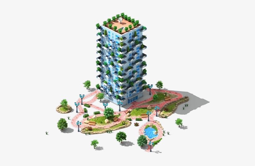 Vertical Forest Hotel L1 - Hotel, transparent png #64649