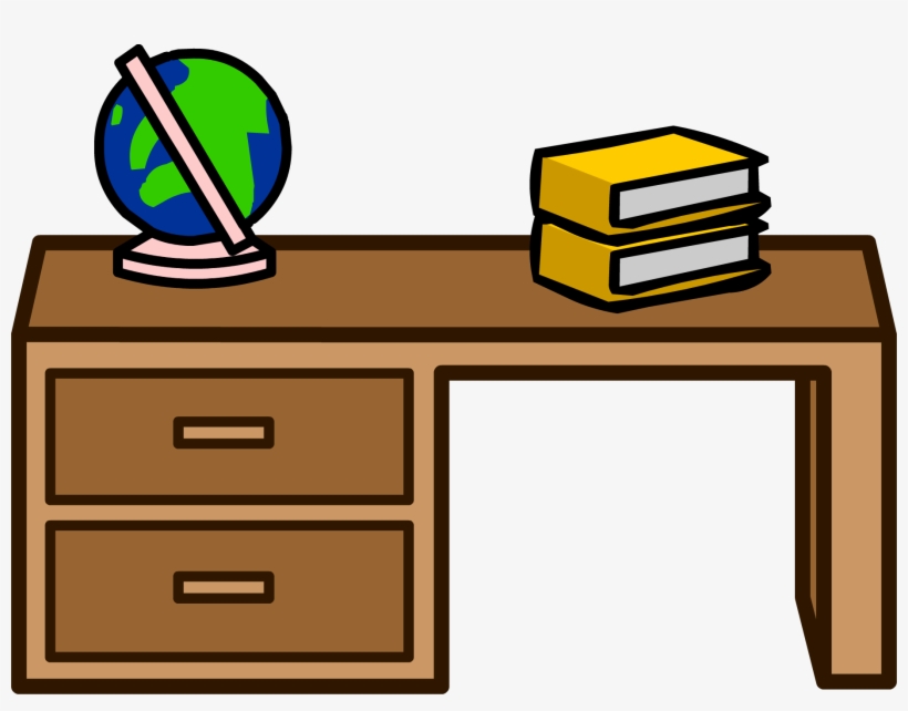 Student Desk - Png - Teacher Desk Clipart, transparent png #65296