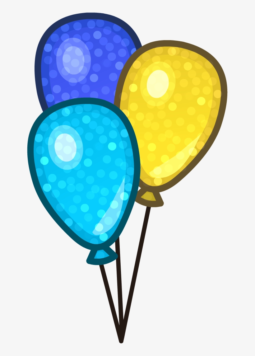 Newspaper Issue 517 10th Anniversary Party Balloons - Club Penguin Png Balloon, transparent png #65358