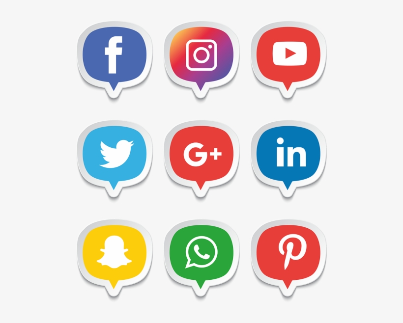 Vector Free Media Icons Set Logo Illustrator Png And - Logo Facebook Instagram Png, transparent png #65520