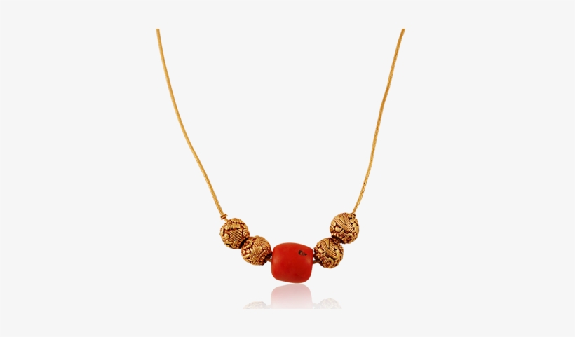 Adorable Ethnic Coral Necklace - Necklace, transparent png #65739