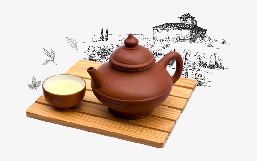 Chinese Tea Png Clipart Black And White Stock - Teapot, transparent png #65798