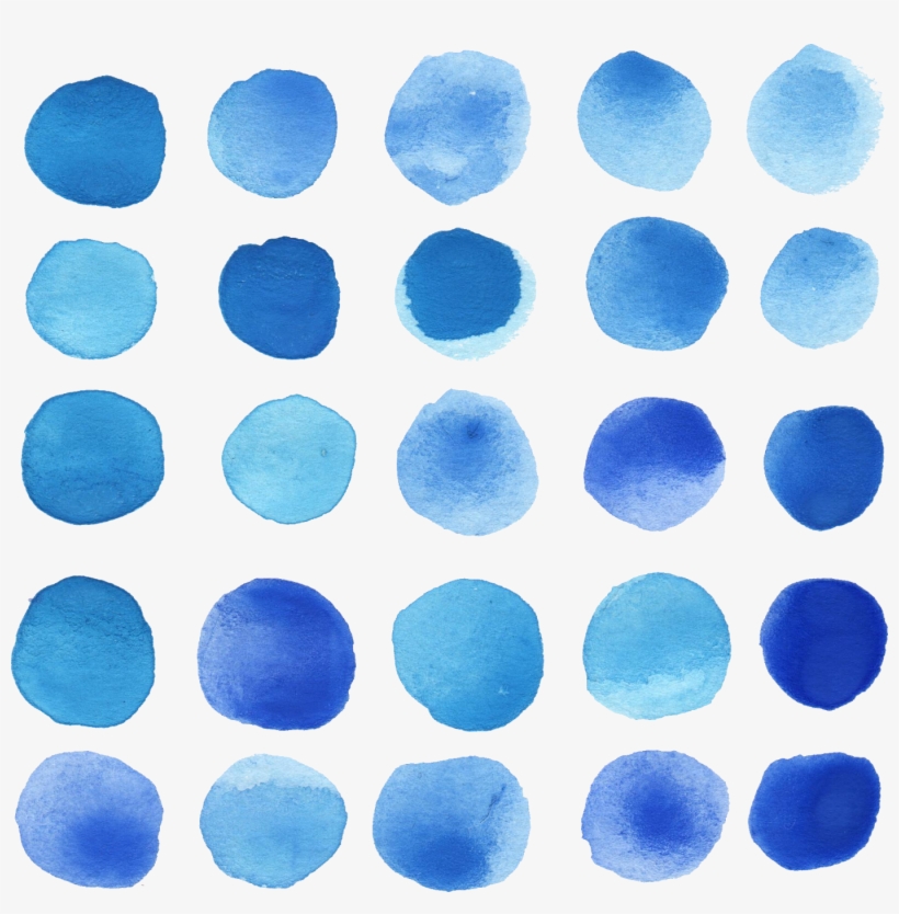 Jpg Download Watercolor Circle Png Onlygfx Com Free - Blue Watercolor Pattern Png, transparent png #65868
