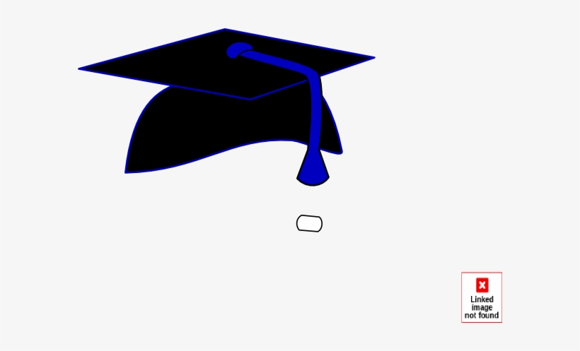 Blue - Graduation Cap With Blue Tassel, transparent png #65960