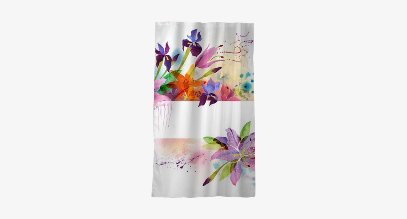 Floral Background With Watercolor Flowers Blackout - Flowers Forever Edp 2.7 Fl Oz/80 Ml By Preferred Fragrance, transparent png #66026