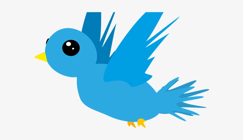 Add Animated Flying Twitter Bird To Blogger - Flying Bird Cartoon Transparent, transparent png #66118