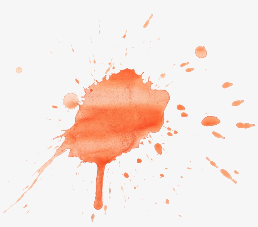 Free Orange Watercolour Splatter, transparent png #66209