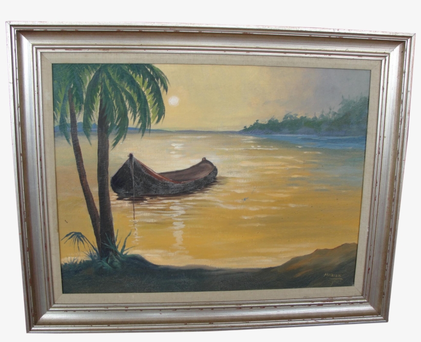 10 1/2" Desuir For Vietri Ceramic Hanging Fish Hand - Oil Painting, transparent png #66526