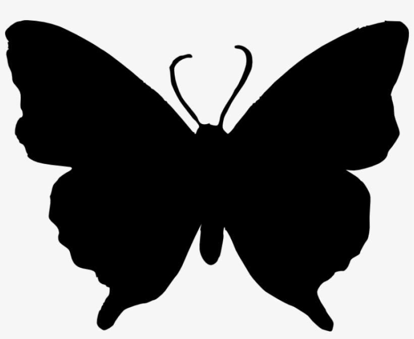 Free Png Butterfly Silhouette Png Images Transparent - Butterfly Png Black And White, transparent png #66695