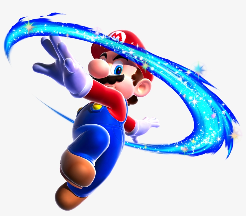 Mario Spin Art - Super Mario Galaxy Mario, transparent png #66798