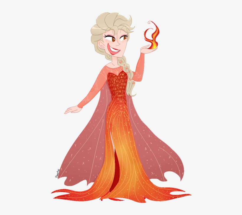 Elsa Anna Fictional Character Mythical Creature Art - Elsa Frozen Colors Red Png, transparent png #66923