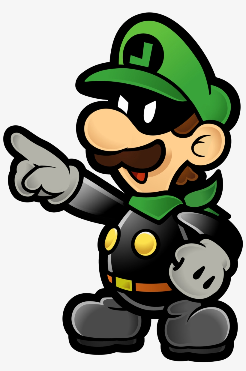 L He's My Fav Paper Mario Character - Mr L Mario, transparent png #66981