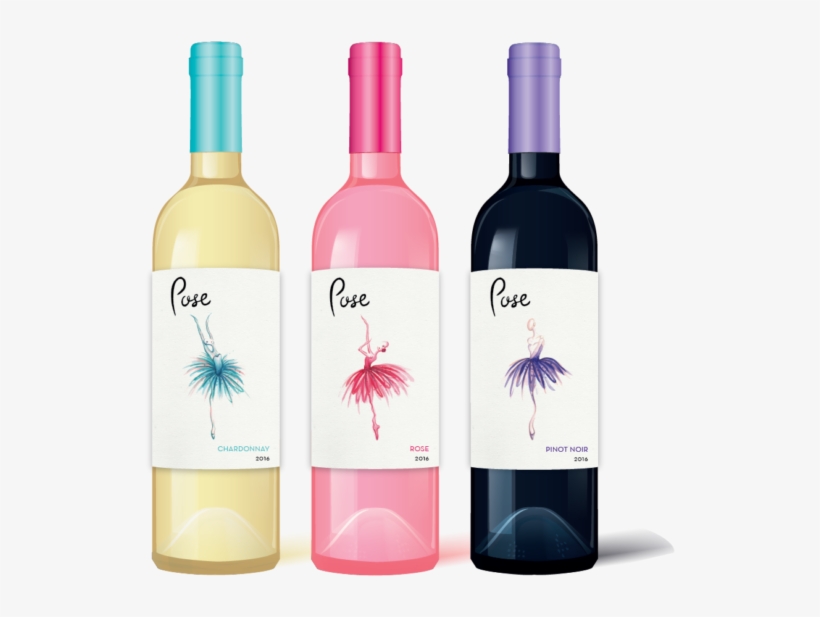 Pose Wine Packaging, Ballet Dancer Illustration In - Watercolor & Wine, transparent png #67045