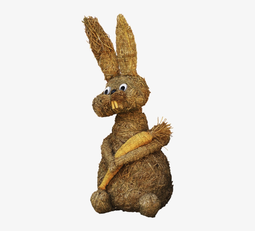 Easter Decoration, Easter, Hare, Straw Bunny - Easter, transparent png #67089