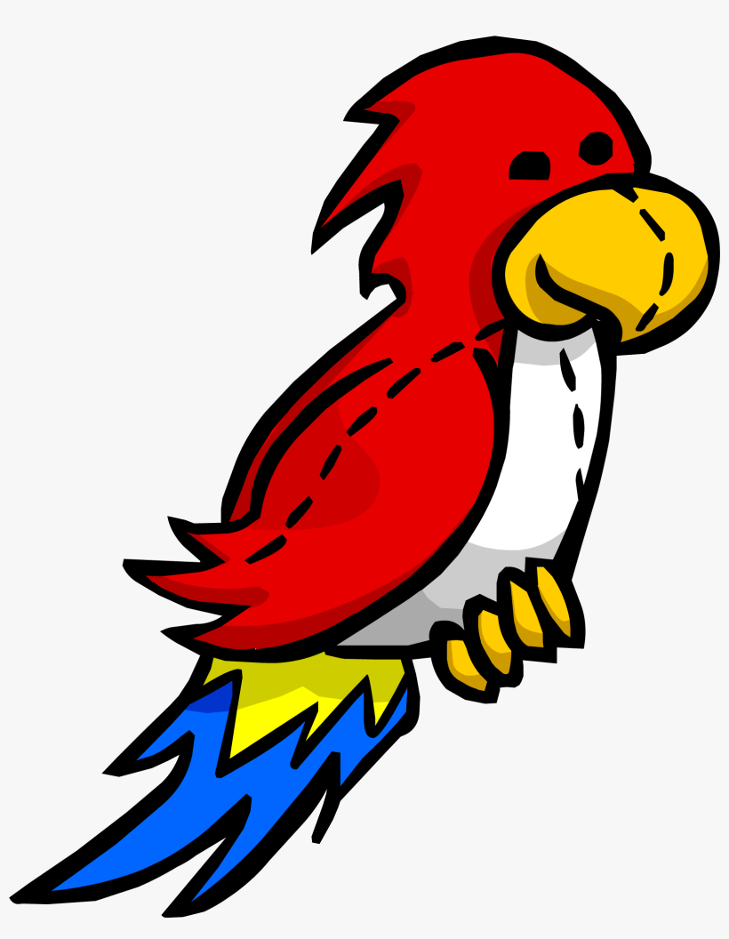 Stuffed Parrot - Club Penguin Parrot, transparent png #67341