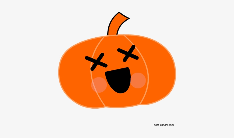 Cute Pumpkin Free Clip Art For Halloween - Adorable Cartoon Pumpkins, transparent png #67574