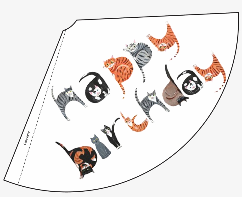 Cats Spell Out Happy Birthday Hat - Happy Birthday Font Cat, transparent png #67707