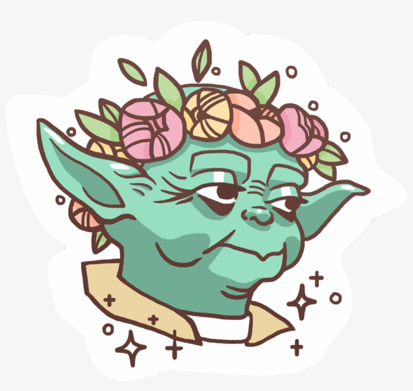 Yoda - Sticker Tumblr Star Wars, transparent png #67708