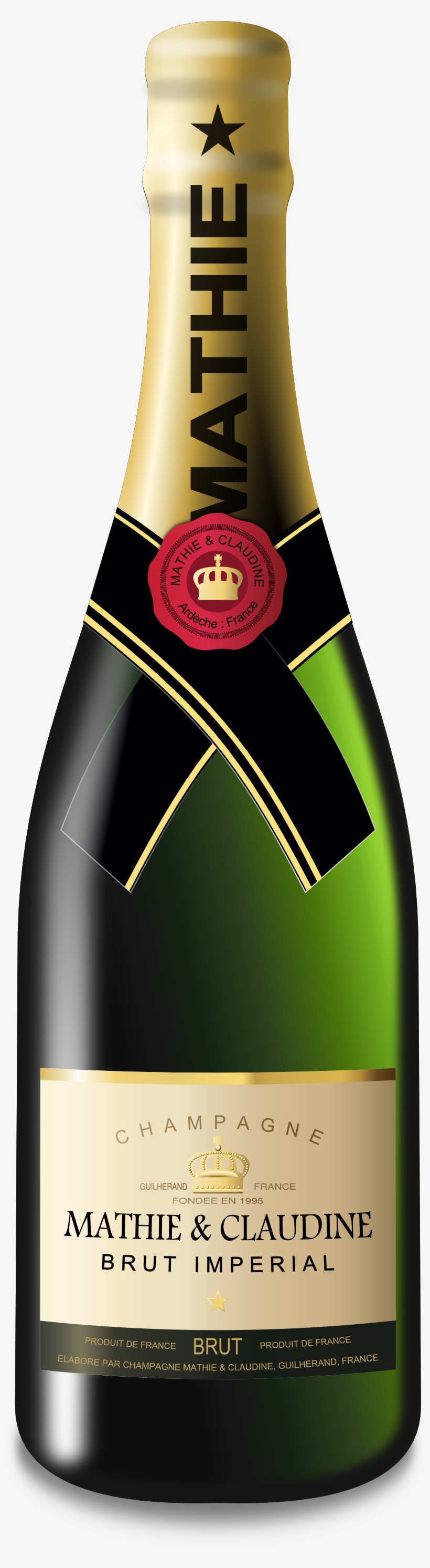 Champagne Bottle Png - Champagne Wine Bottle Png, transparent png #67747