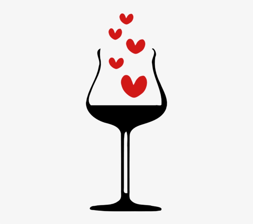 Cheers Hearts Wine Glass Standard Weight - Wine, transparent png #68057
