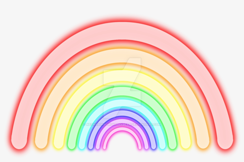 A Simple Neon Rainbow By Neonrainbowgummybear On Deviantart - Circle, transparent png #68271