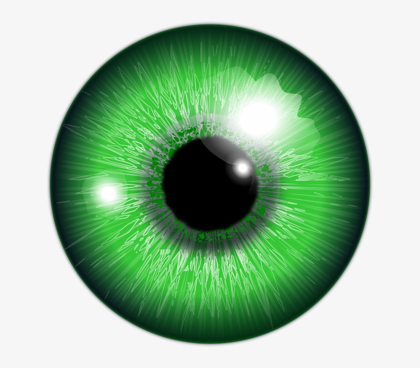 Eye Green Iris - Picsart Eye Lens Png, transparent png #68469