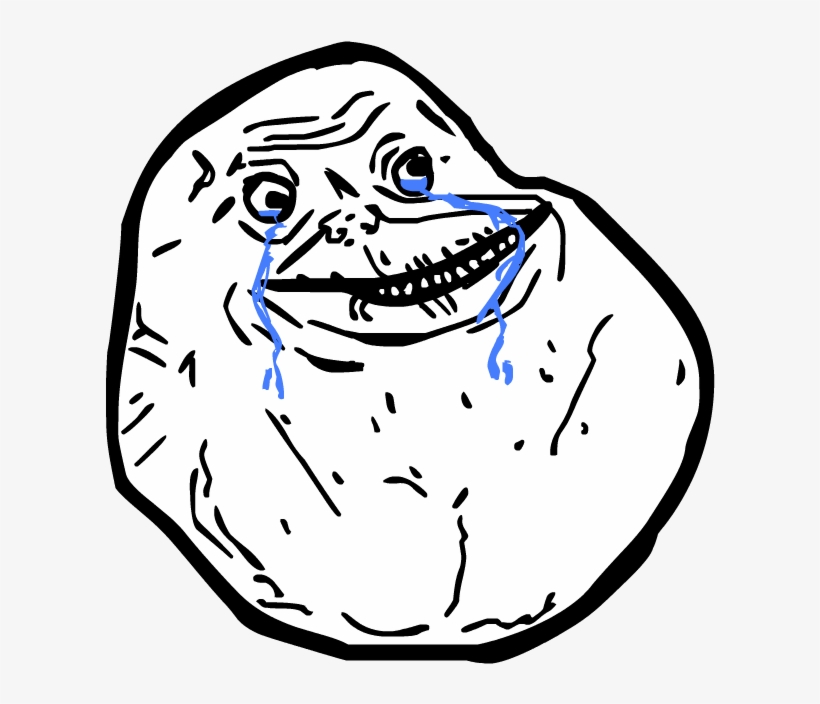 Feel Like A Sir Meme Png - Troll Face Forever Alone - Free Transparent PNG  Download - PNGkey