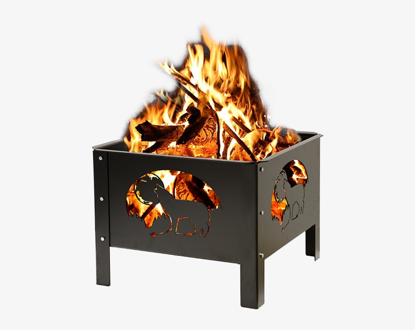 Fire Box Square - Box Fire Pit - Free Transparent PNG Download - PNGkey