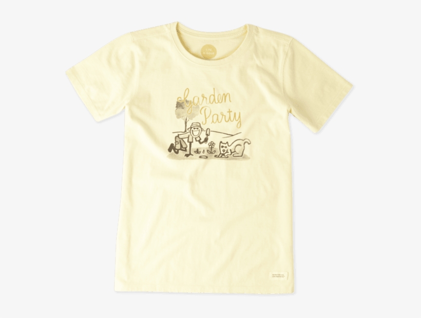 Watercolor Garden Party Crusher T-shirt - Active Shirt, transparent png #68866
