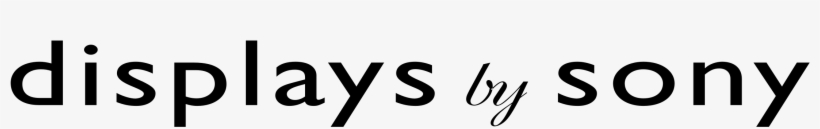 Display By Sony Logo Png Transparent - Calligraphy, transparent png #69005