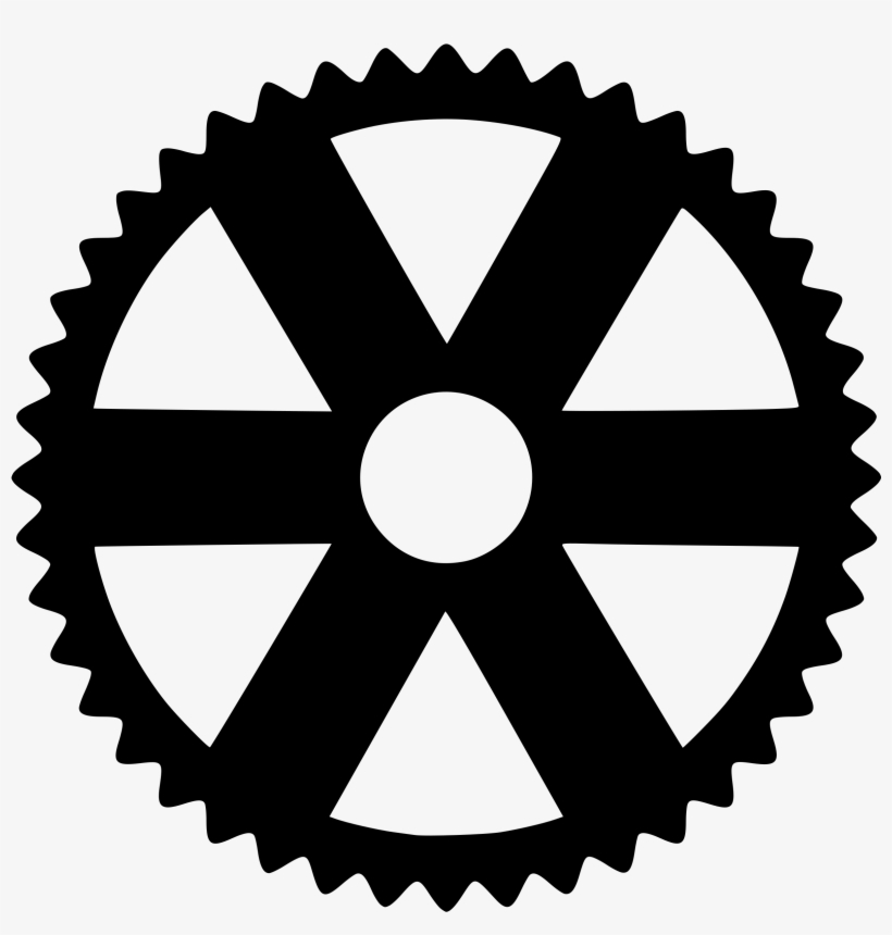 Jpg Free Download Gear Silhouette Big Image Png - Gear Clipart, transparent png #69193