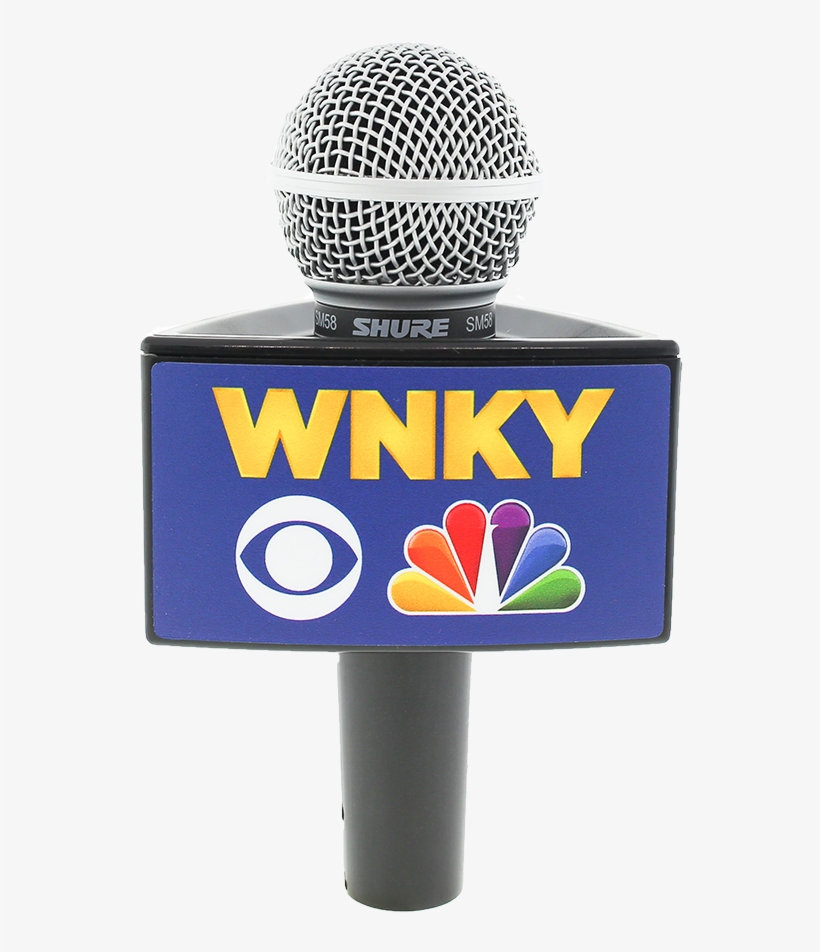 Wnky News Black Rycote Triangle Mic Flag - News Mic Logo Png, transparent png #69552
