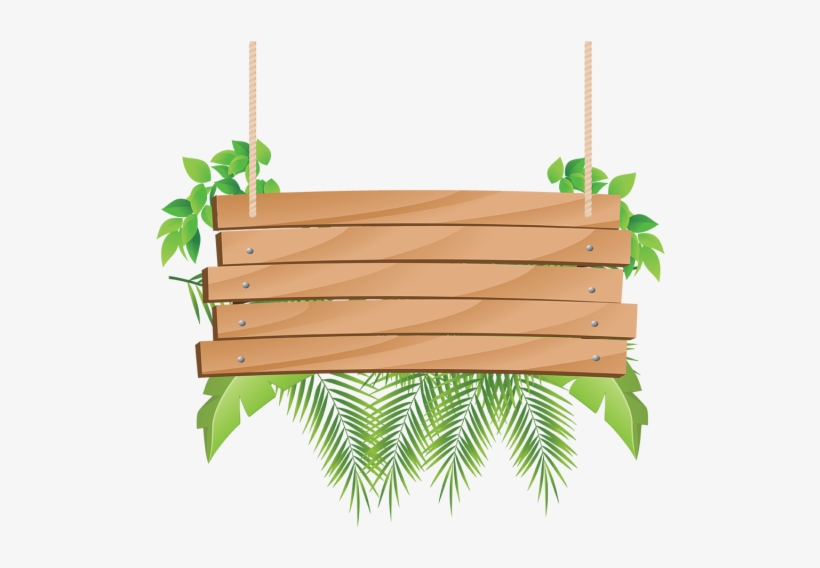 ไม้ห้อยด้วยดอกไม้เขตร้อน - Wood Png, transparent png #69669