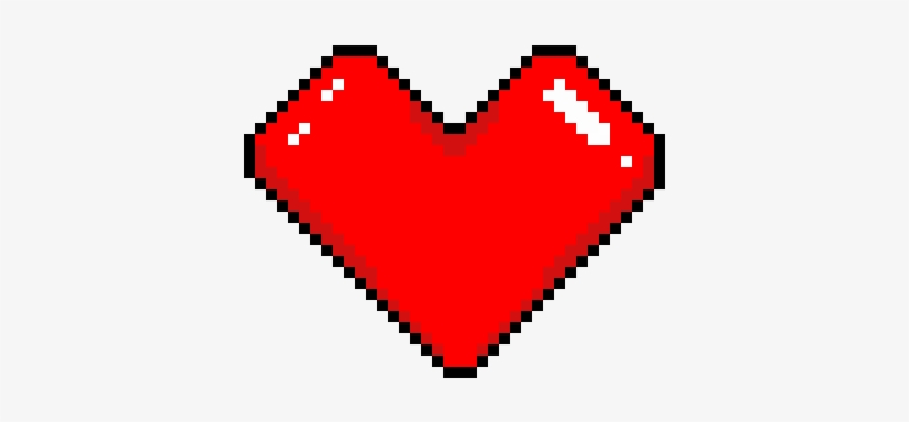 Bit Heart Or - Fox Furry Pixel Art, transparent png #69687
