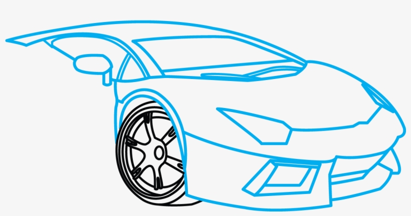 Image Library Step By At Getdrawings Com Free For - Lamborghini Dibujo, transparent png #69705