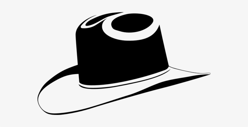 Cowboy Hat Black Cowboy Hat Western Wild W - Black Cowboy Hat Clip Art, transparent png #69989
