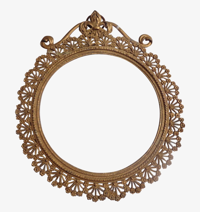 Fancy Oval Frame - Art Nouveau Circle Frames, transparent png #600546