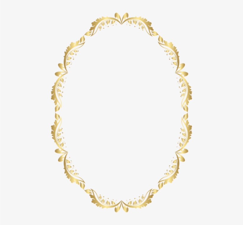 Oval Frame Transparent Clip Art Image - Transparent Background Gold Oval Borders, transparent png #600815