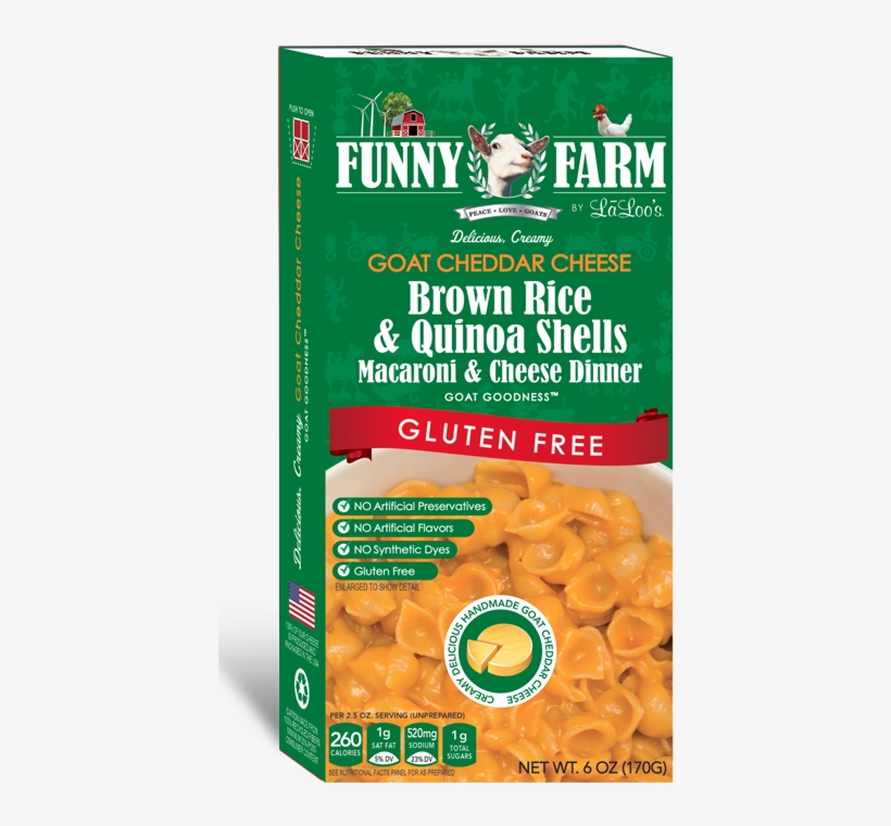 Macaroni & Cheese Dinner Goat Cheddar Cheese Tasting Funny Farm