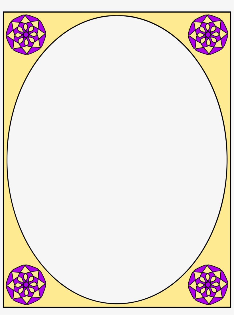 This Free Icons Png Design Of Oval Frame Colour, transparent png #600982