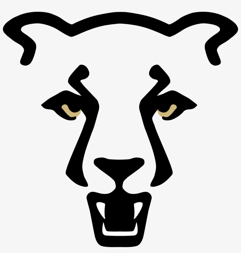Uccs Mountain Lion Logo Standard Gold Eyes, White Teeth - University Of Colorado Colorado Springs Mascot, transparent png #601404