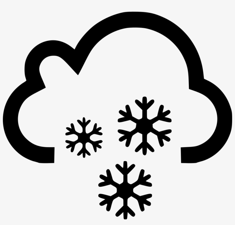 Cloud Snow Snowing Comments - Wind And Snow Icon, transparent png #601574
