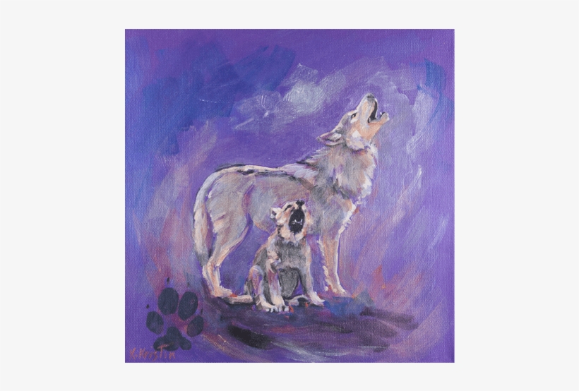 Wolf - Painting, transparent png #601599