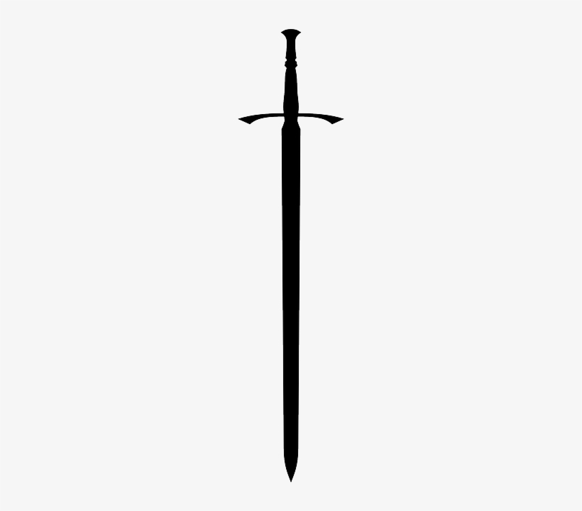 Post - Sword Silhouette Png, transparent png #601963