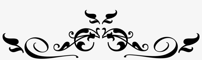 Black Floral Border Download Png Image - Decorative Elements Clip Art, transparent png #602683