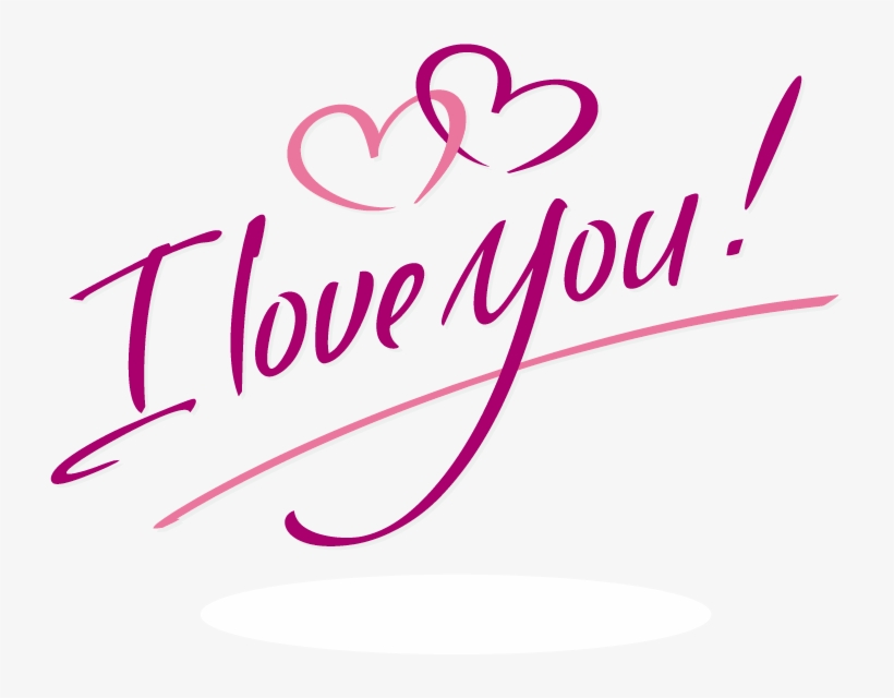 I Love You Png Pic - Love You Word Art, transparent png #602907