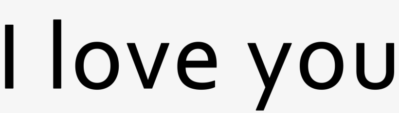 I Love You Png Words Download - Lato, transparent png #603030