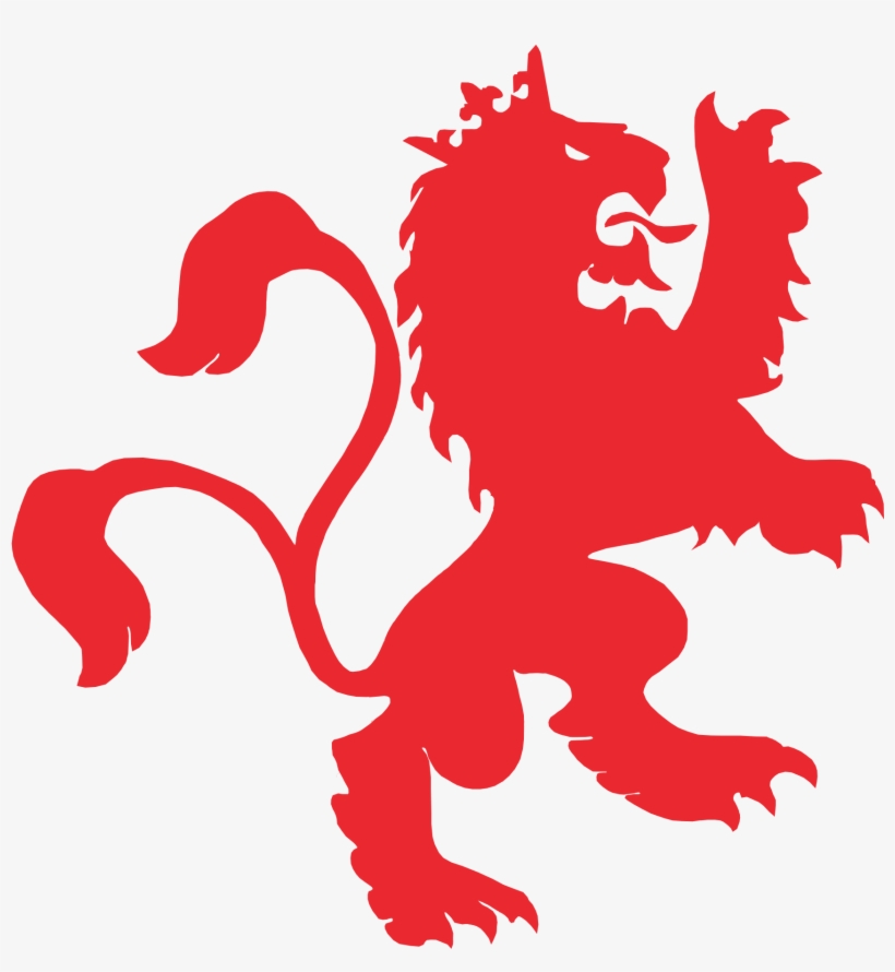 Red Lion Logos Clipart Black And White Library - Red Lions San Beda Logo, transparent png #603158